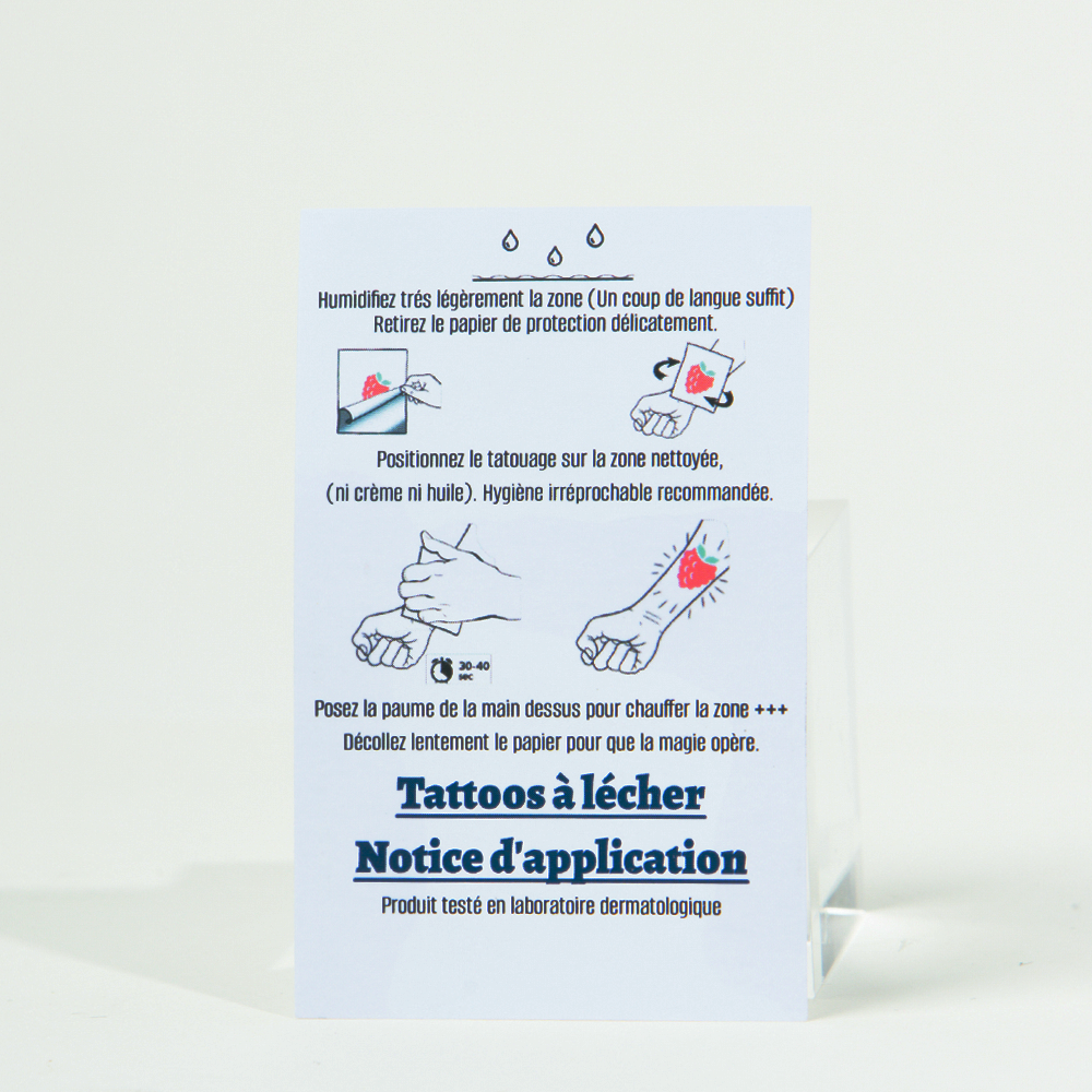 Tatouages à lécher La Fraise
