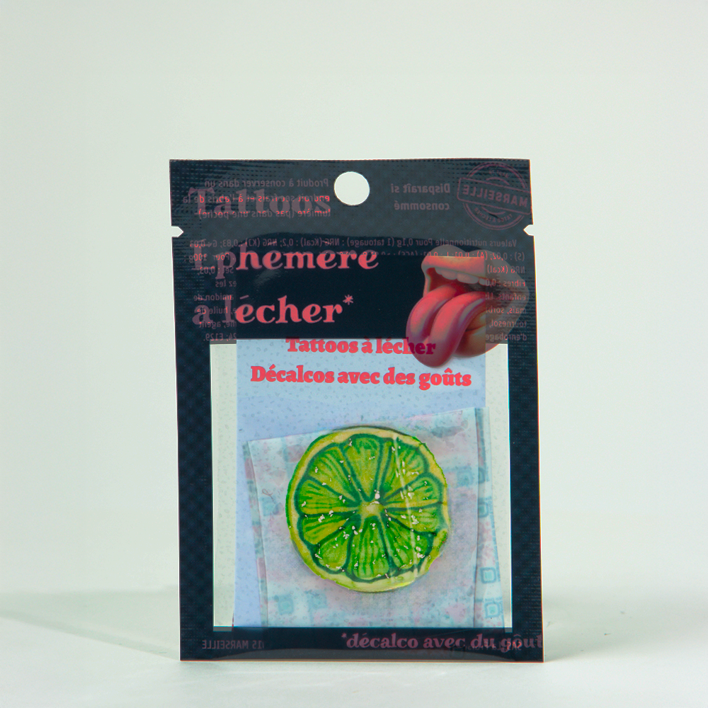 Tatouages à lécher La Fraise - Citron / Gingembre