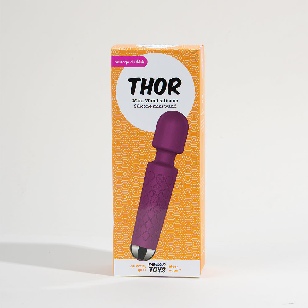 Mini Wand Silicone Thor - Bordeaux