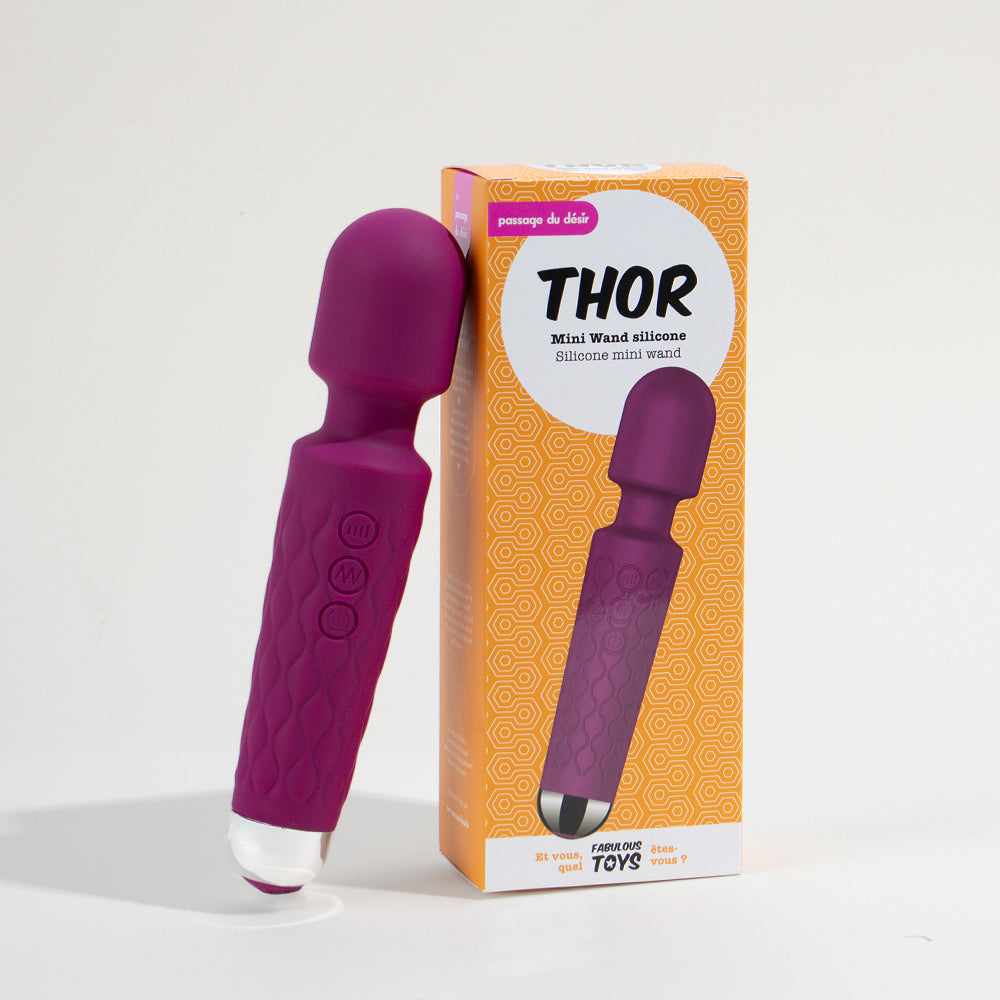 Mini Wand Silicone Thor - Bordeaux