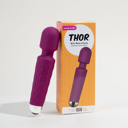 Mini Wand Silicone Thor - Bordeaux