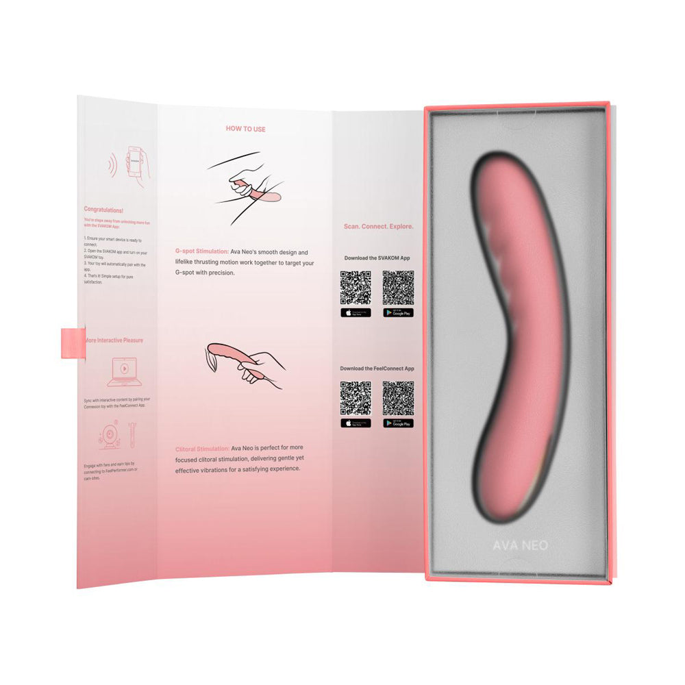 Vibromasseur va-et-vient connecté Ava Neo Svakom - Pêche