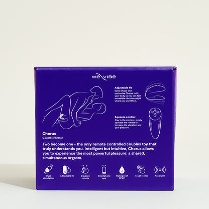 Connected stimulator Chorus for couple  - Purple