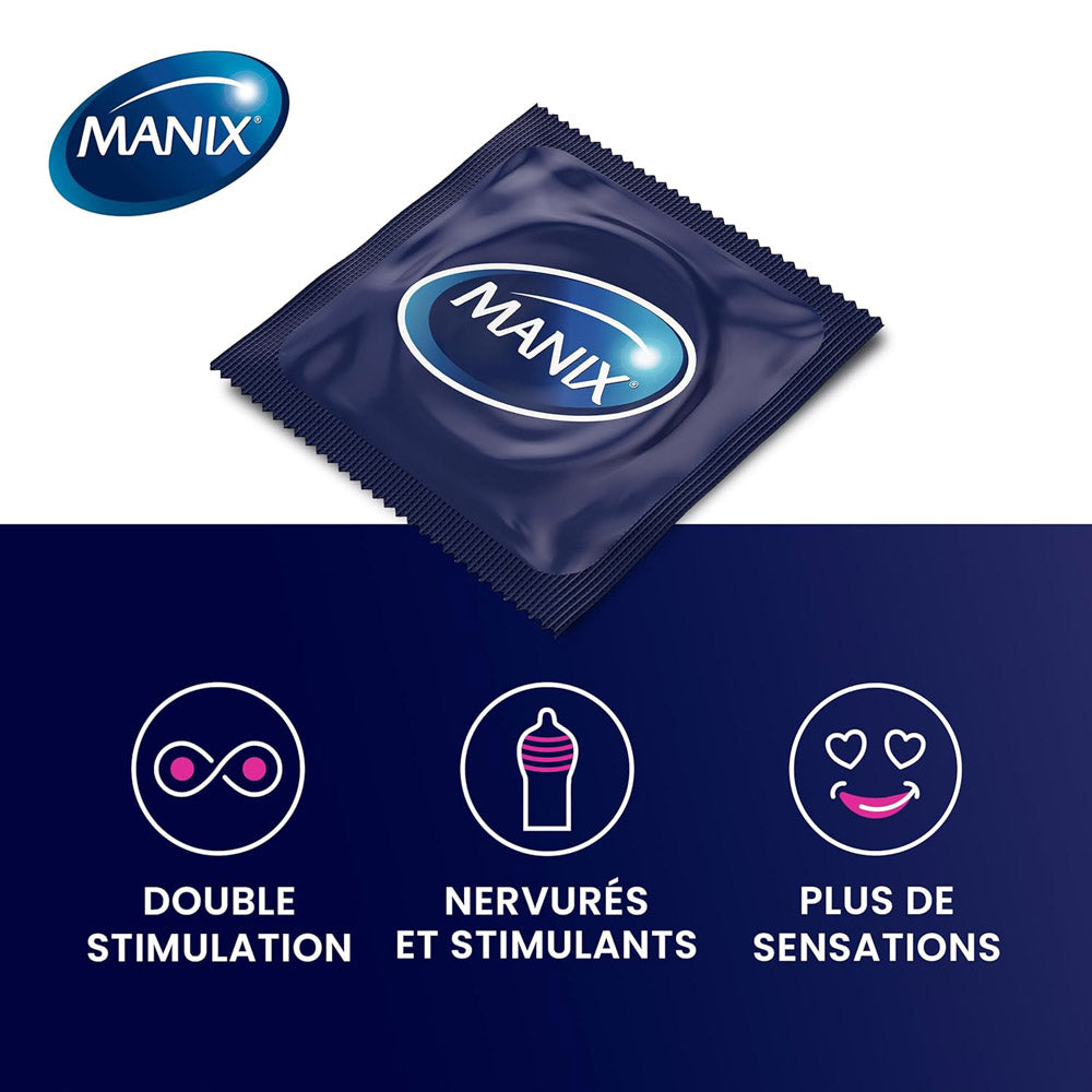 Condoms Manix XTRA PLEASURE Double ecstasy