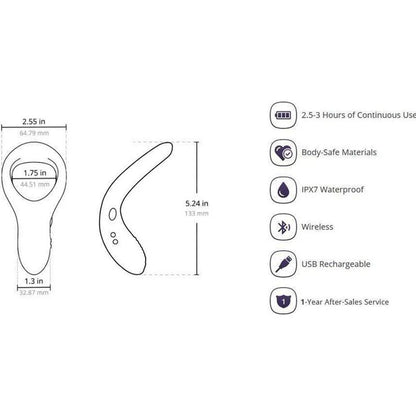 Anneau vibrant télécommandé Diamo