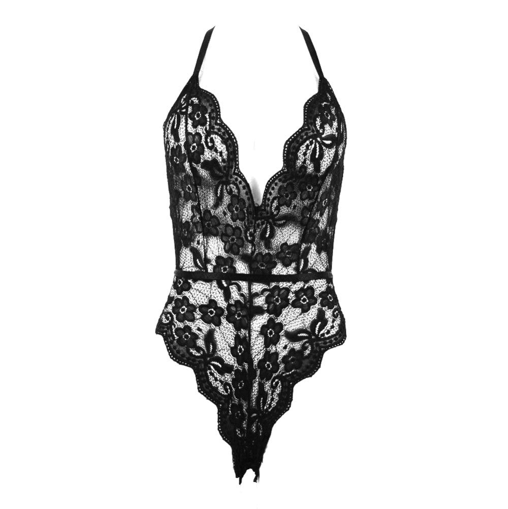 Lace & strap Canasta body - S/M