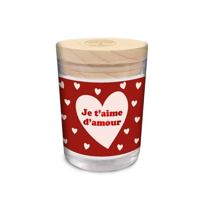 Candle I love you with love