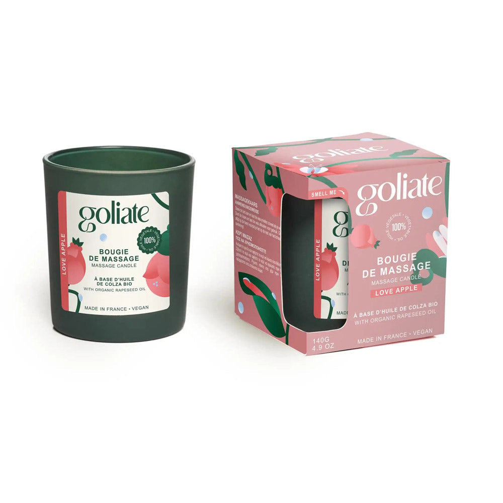 Bougie de massage bio parfum intense - Pomme