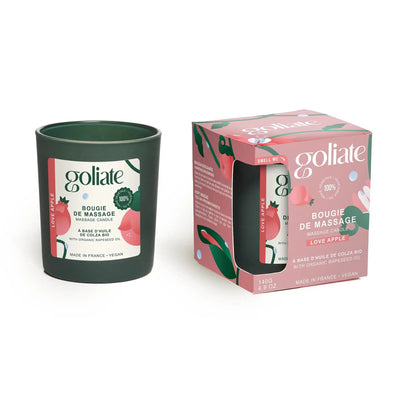 Bougie de massage bio parfum intense - Pomme