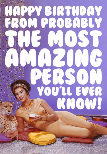 Dean Morris birthday card - Most Amazing Person