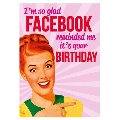 Dean Morris birthday card - Facebook reminded me it's your birthday