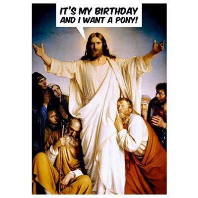 Dean Morris birthday card - I want a pony