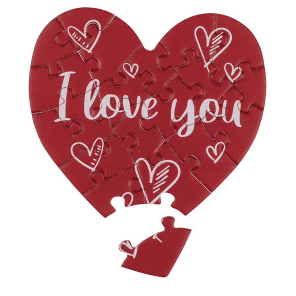 Carte Puzzle Coeur St Valentin
