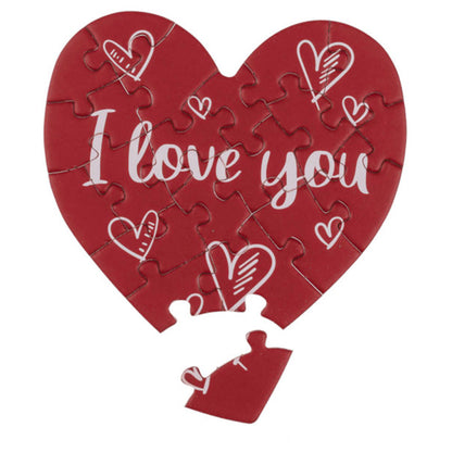 Carte Puzzle Coeur St Valentin