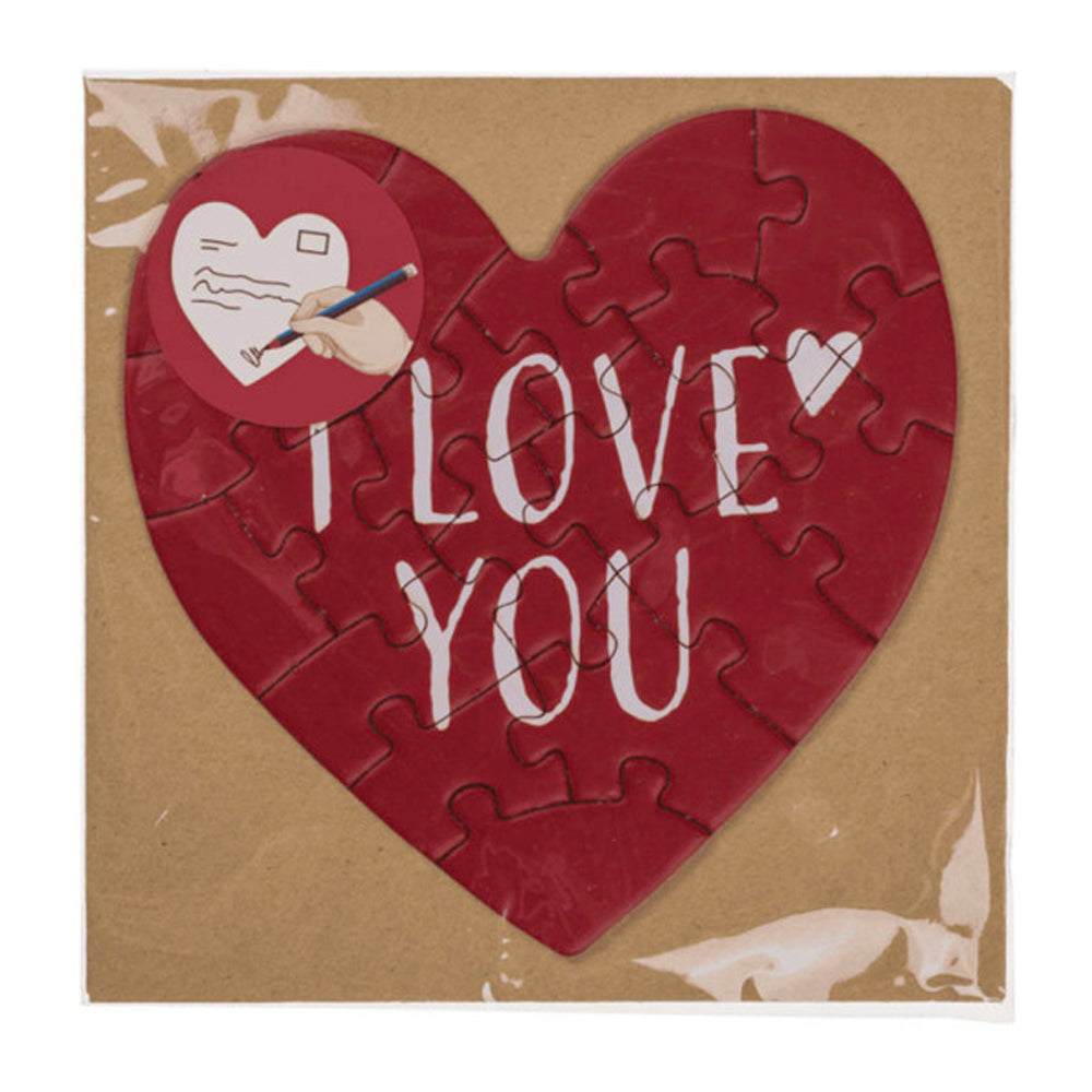Carte Puzzle Coeur St Valentin