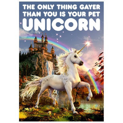 Gay/Lesbian fun cards ... Dean Morris - Your pet unicorn