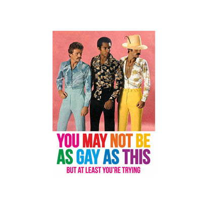 Gay/Lesbian fun cards ... Dean Morris - I'm not gay