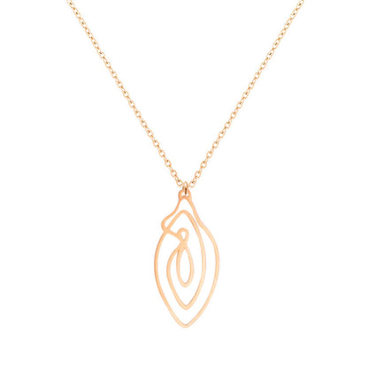 Vulva collar pink gold vulvii