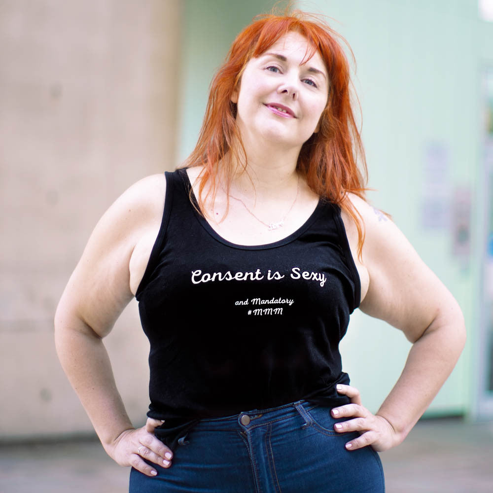 Débardeur noir Consent is Sexy - XS