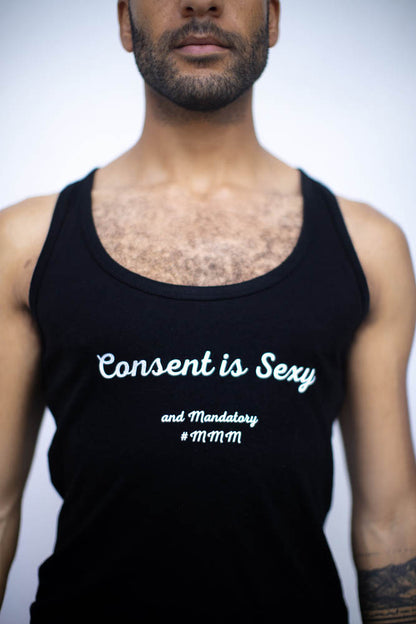 Débardeur noir Consent is Sexy - XS