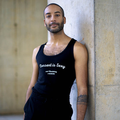 Débardeur noir Consent is Sexy - XS