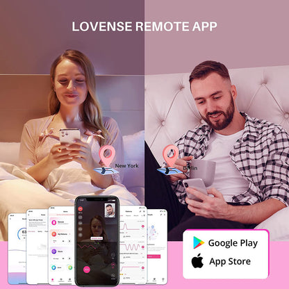 Double stimulator connected dolce de Lovense