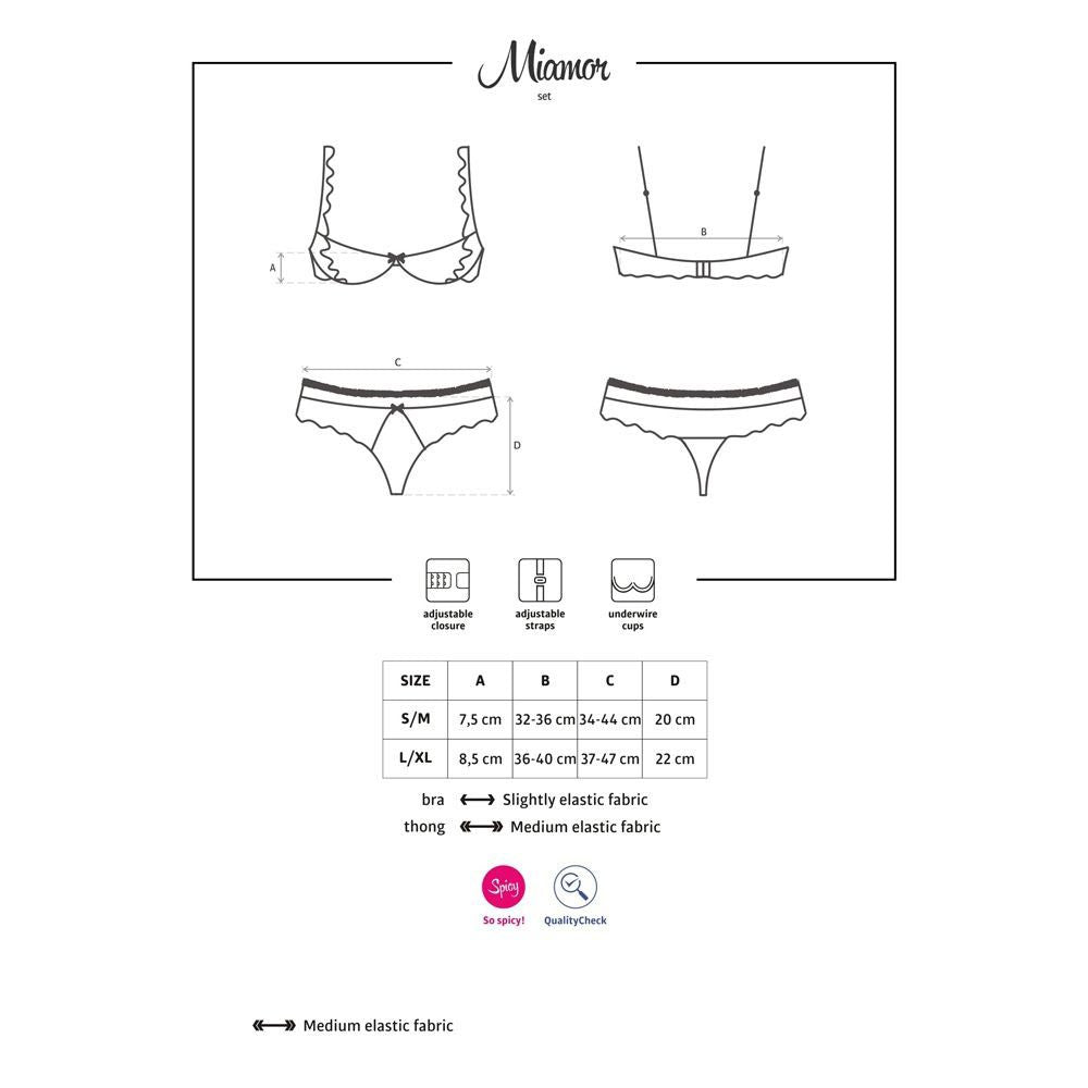 Ensemble ouvert Miamor Obsessive - Noir