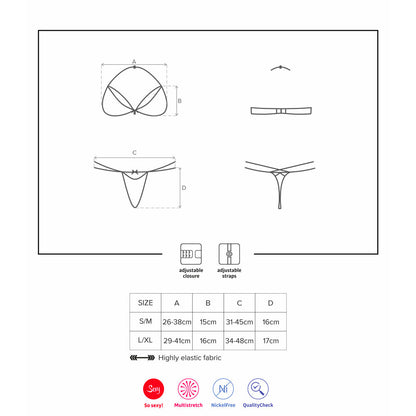 Sexy set Burning Love Obsessive  - L/XL