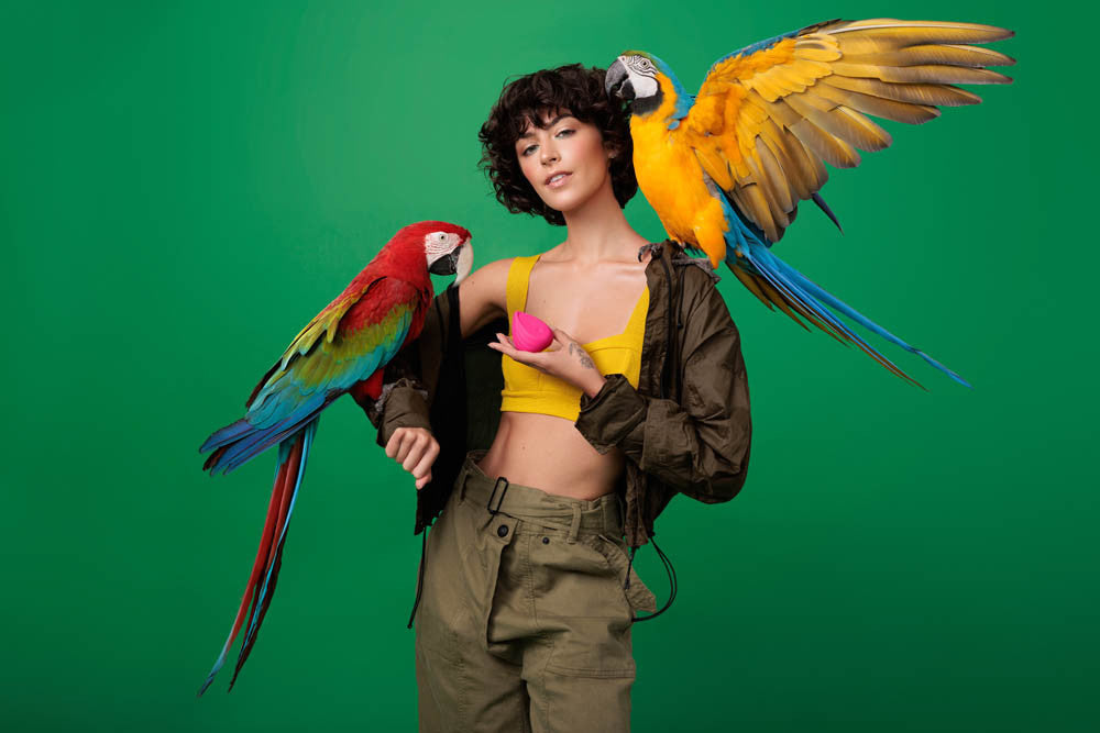 Evii vibrating roller from Biird - Pink