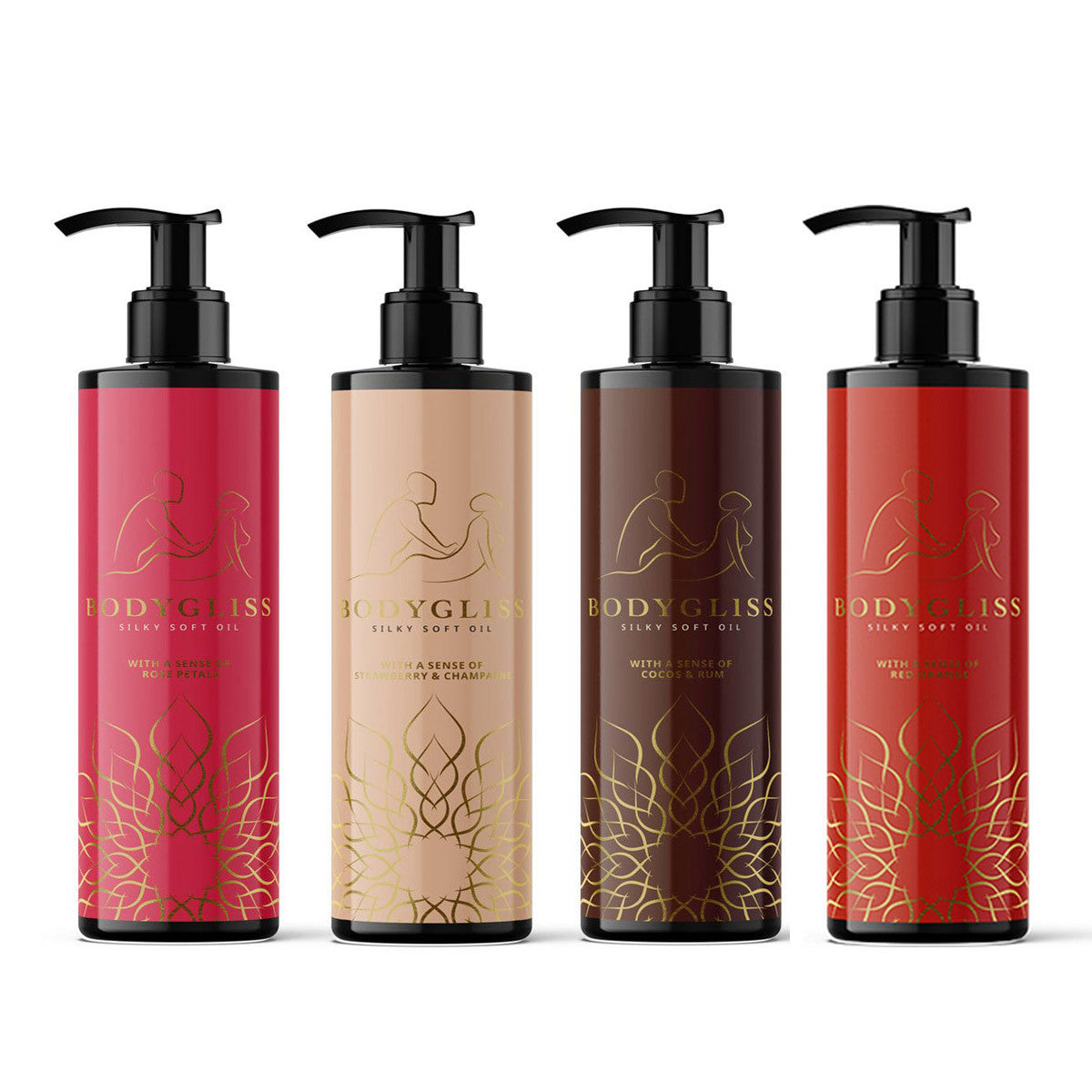 2 in 1 bodygliss massage oil - Rose petals