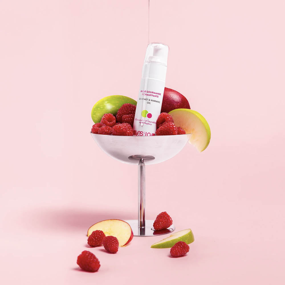 Smakelijke en verwarmende olie YESforLOV - Appel-framboos