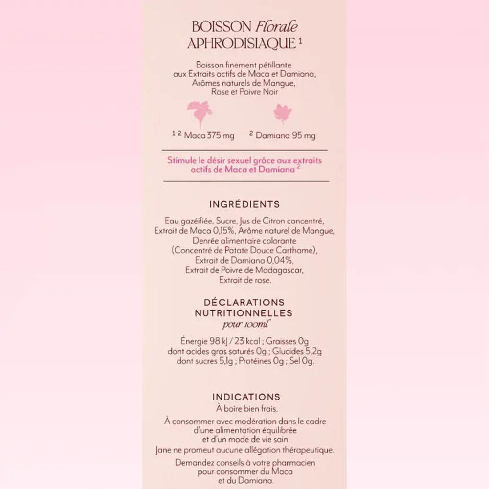 Jane Aphrodisiac sparkling drink - Mango