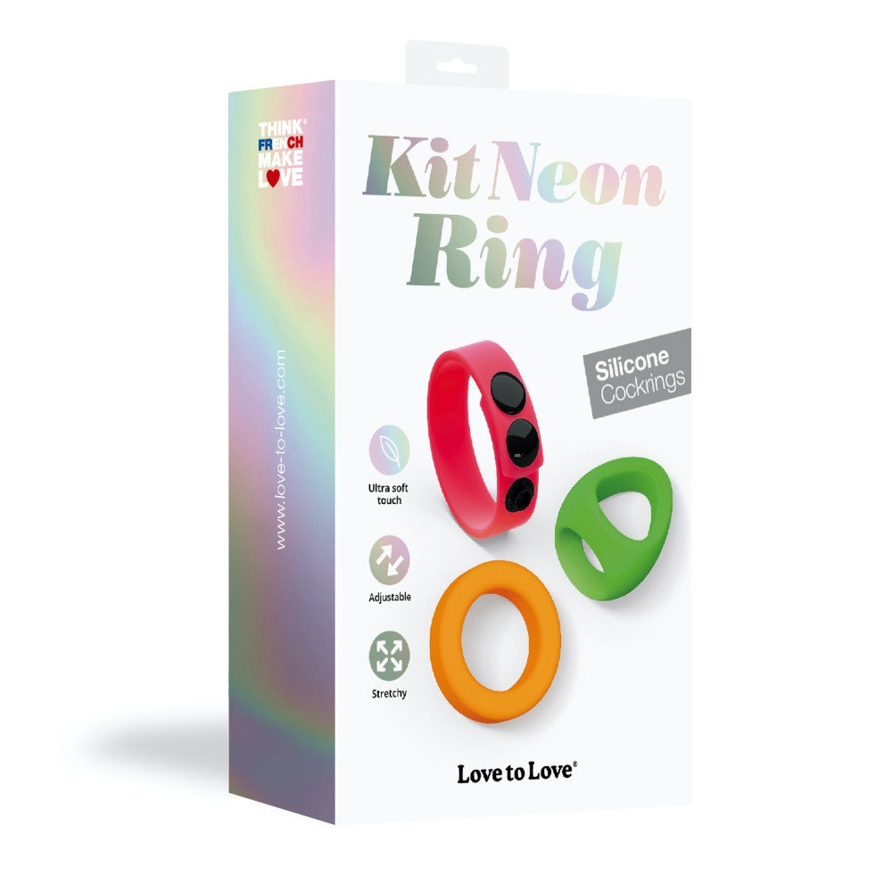 Kit neon ring 3 cockrings Love to Love
