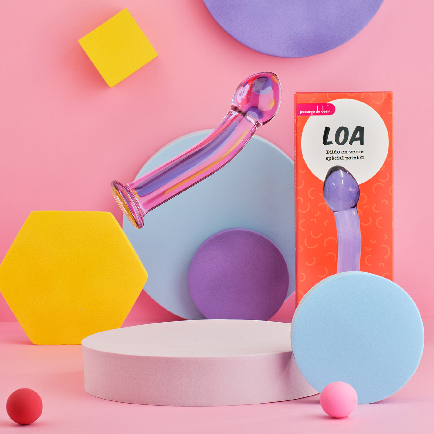 Dildo en verre Loa - LOA dildo en verre Wondertoy