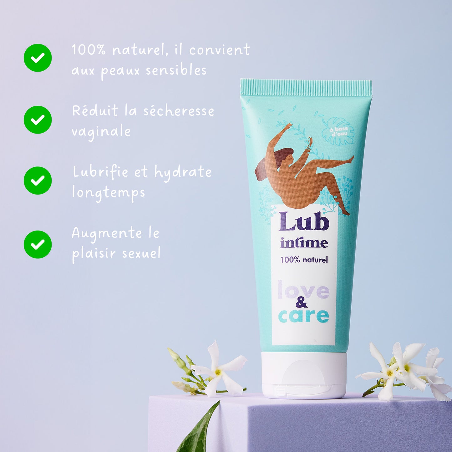 Lubrifiant 100% naturel Love&Care - 50 ml