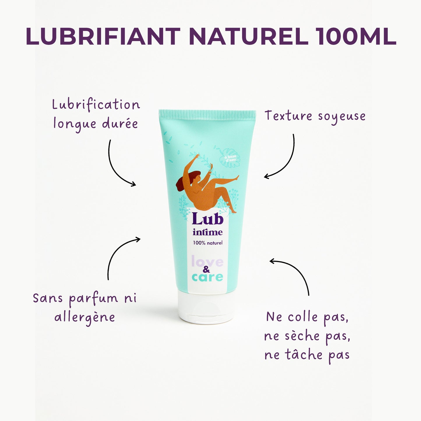 Lubrifiant 100% naturel Love&Care - 100 ml
