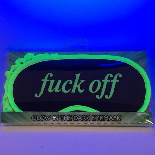 Masker "Fuck Off" fosforescerend