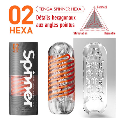 Spinner masturbator Tenga - HEXA 02