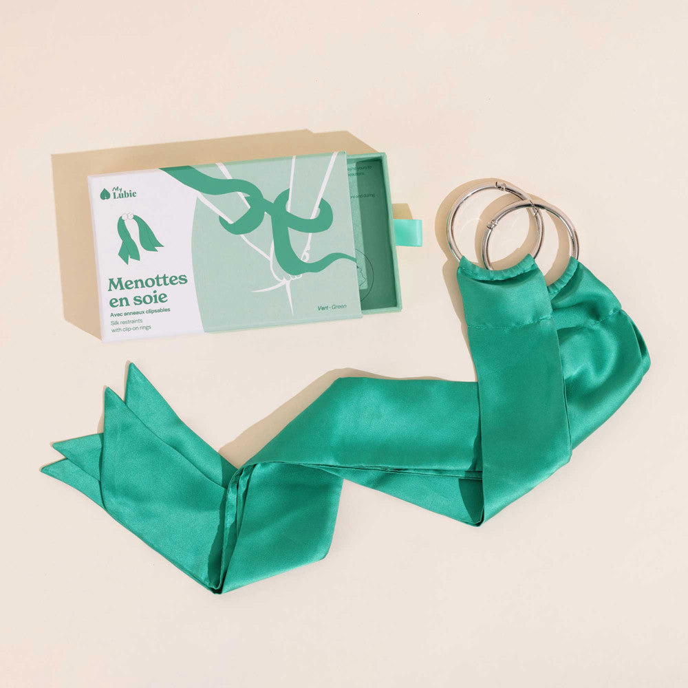 Silk handcuffs My Lubie - Green