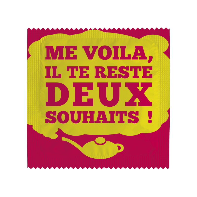 Humorous condoms per unit - 2 wishes