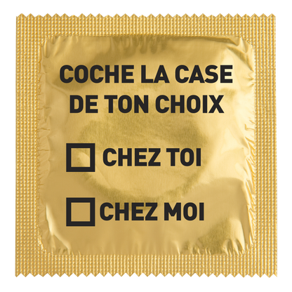 Humorous condoms per unit - Check the box