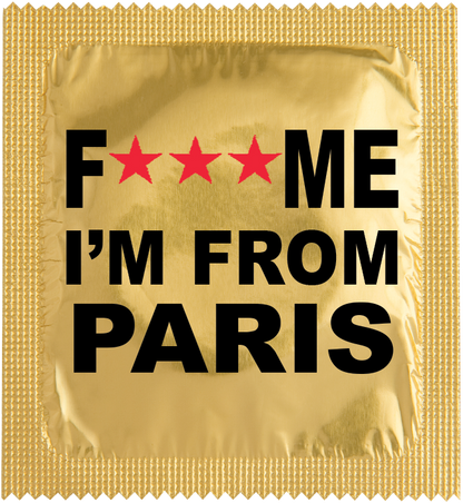 Préservatifs humoristiques - Fuck me i'm from Paris
