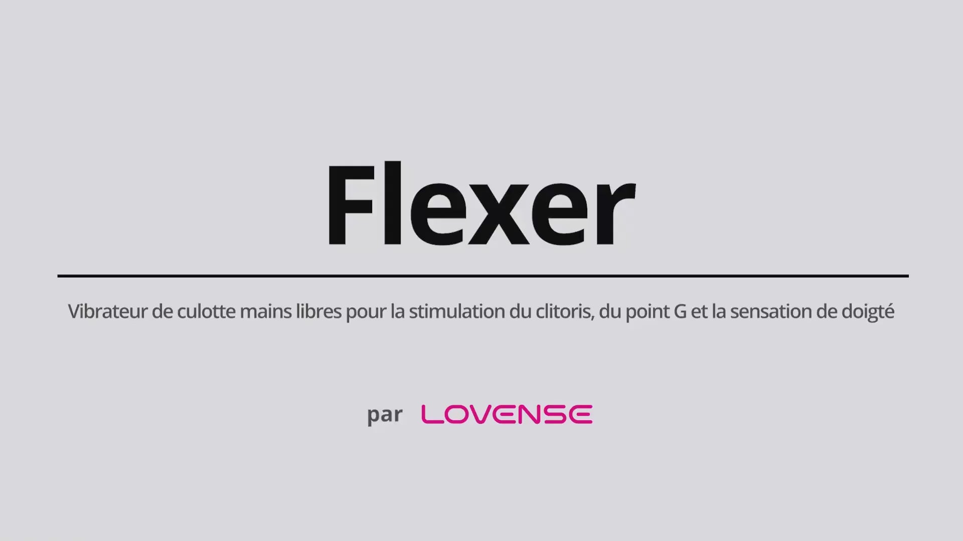Flexer de Lovense vibro de culotte va-et-vient