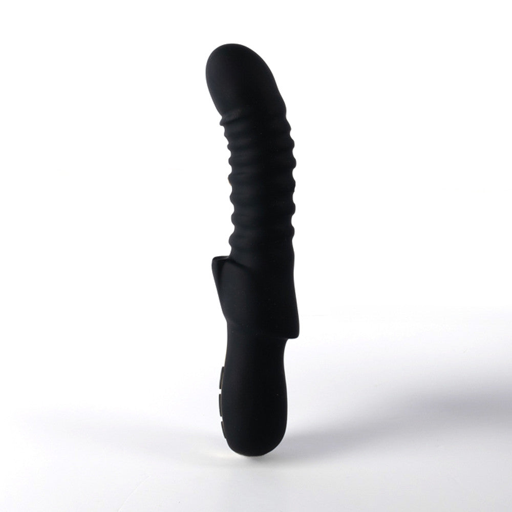 Rön Vibrator wide ribs Black Edition - Rön wide ribbed vibrator Black Edition