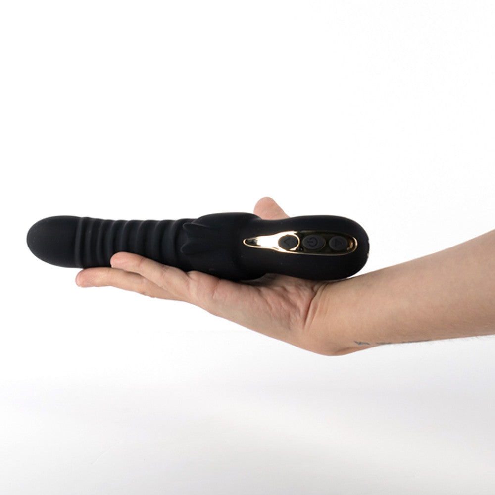 Rön Vibrator wide ribs Black Edition - Rön wide ribbed vibrator Black Edition