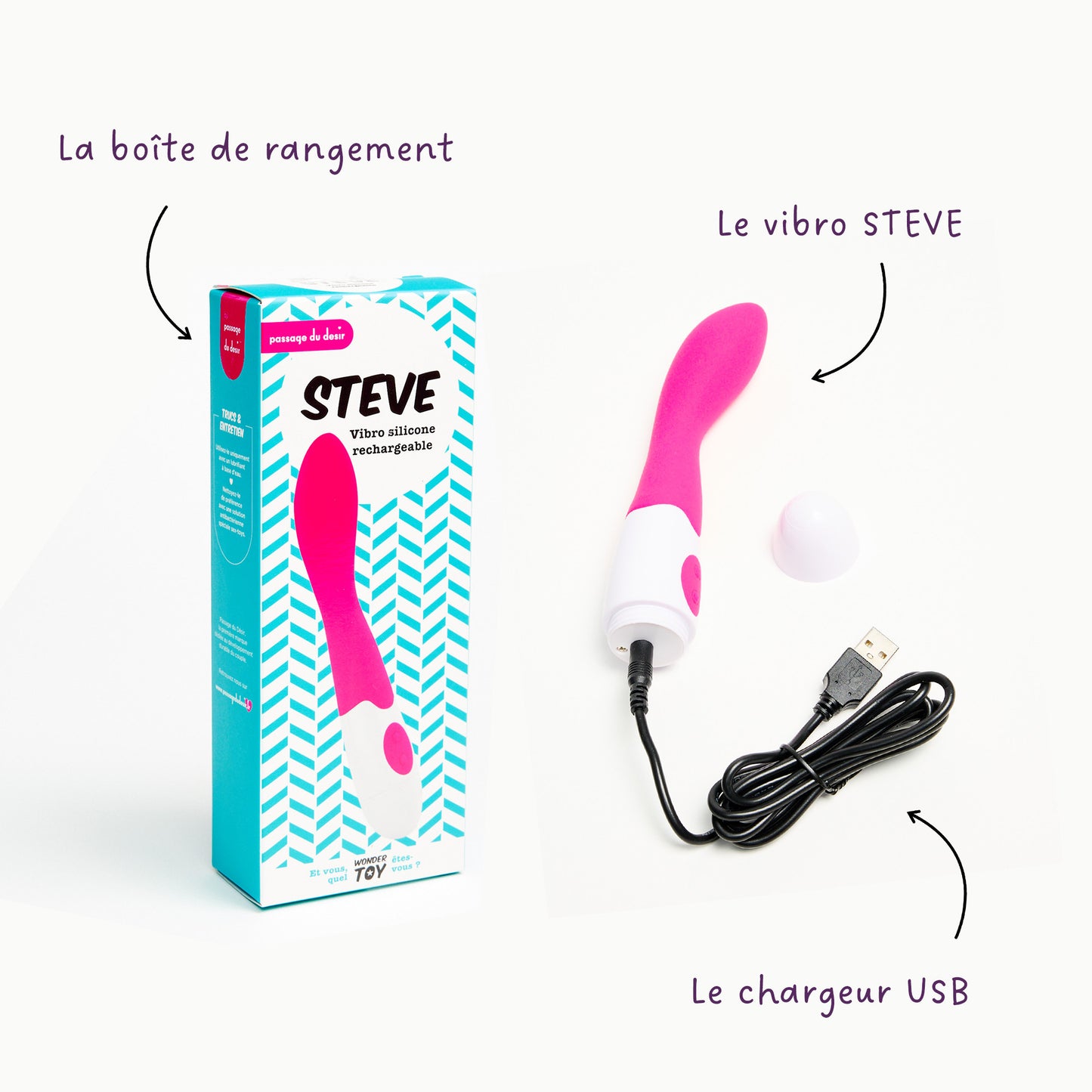 Steve Vibro Silicone Fabulous Toys - Steve silicone vibrator WonderToys