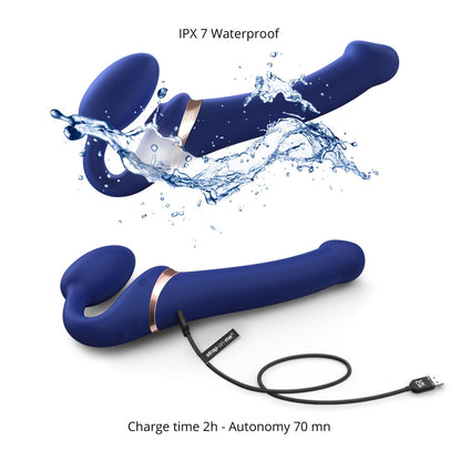 Strap-on Multi Orgasm télécommande - Bleu