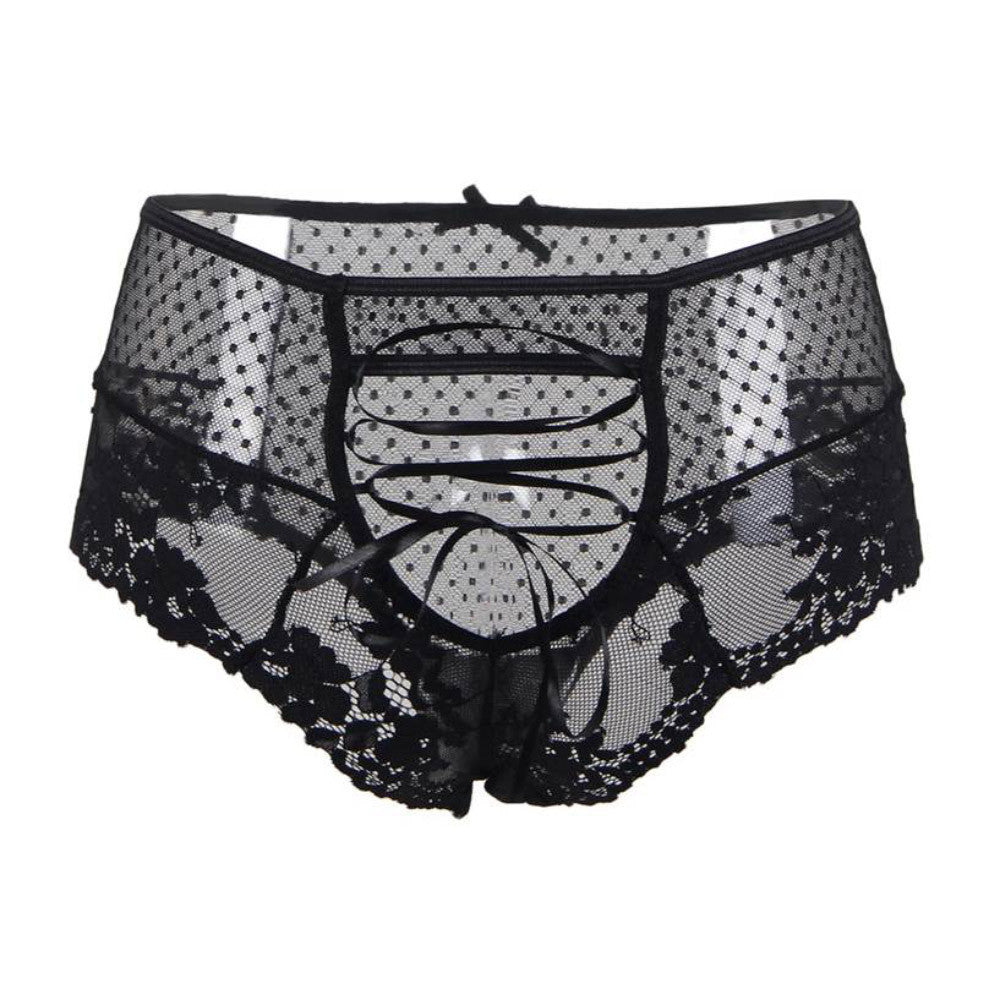Ohyeah Jazzy String Tanga High Black Lace Waist ohyeah-jazzy-string-tanga-high-black-lace-waist