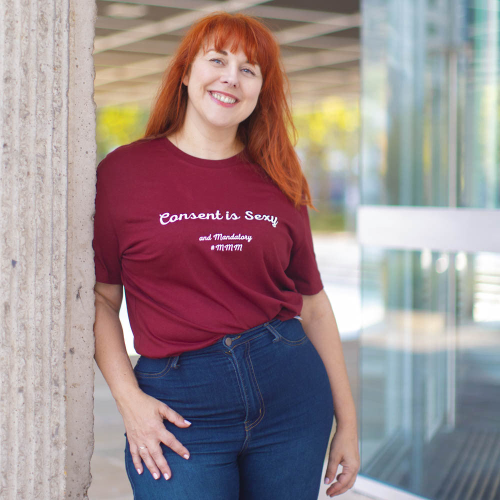 T-Shirt Bordeaux Consent is Sexy - XXS
