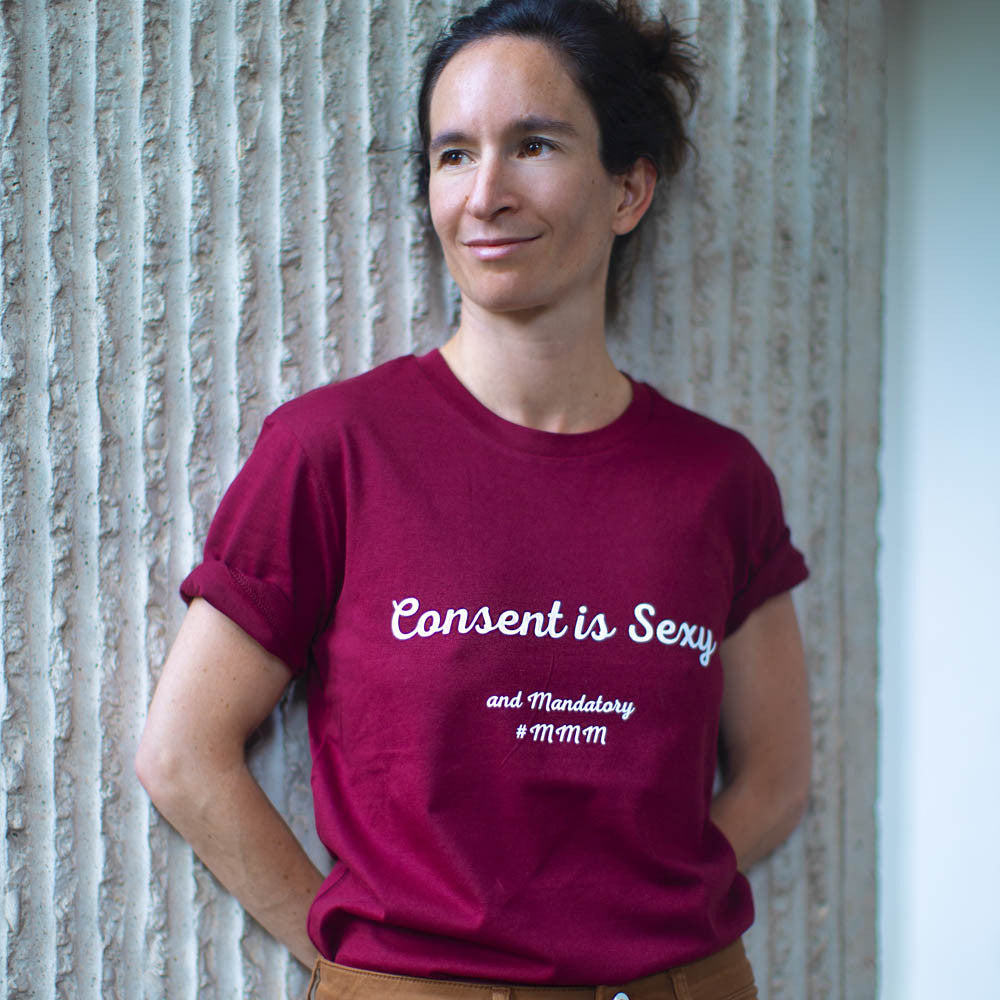 T-Shirt Bordeaux Consent is Sexy - XXS